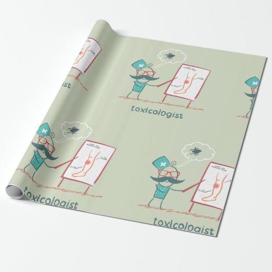 Toxicoloog Cadeaupapier (Uitgerold)