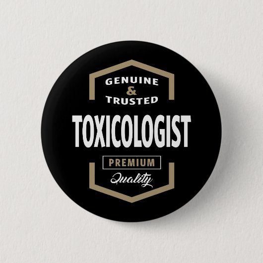 Toxicoloog Logo Gift Ideeën Ronde Button 5,7 Cm (Voorkant)