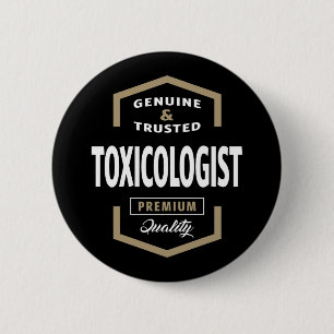 Toxicoloog Logo Gift Ideeën Ronde Button 5,7 Cm