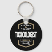 Toxicoloog Logo Gift Ideeën Sleutelhanger (Voorkant)