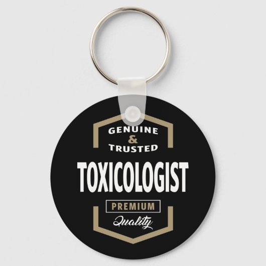 Toxicoloog Logo Gift Ideeën Sleutelhanger (Voorkant)