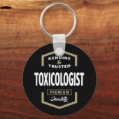 Toxicoloog Logo Gift Ideeën Sleutelhanger (Voorkant)