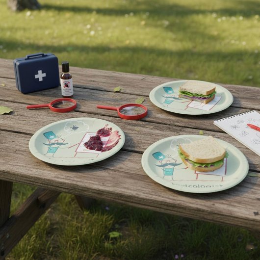 Toxicoloog Papieren Borden Papieren Bordje