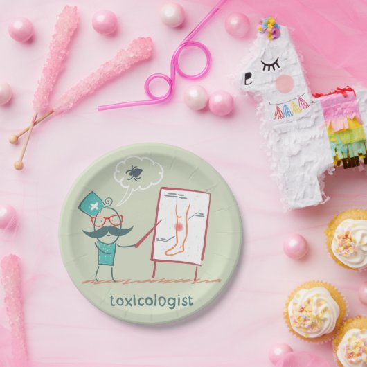 Toxicoloog Papieren Borden Papieren Bordje (Feest)