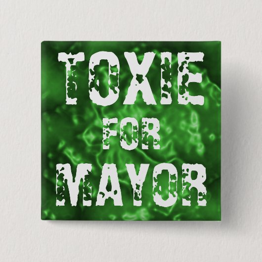 TOXIE VOOR MAYOR VIERKANTE BUTTON 5,1 CM (Voorkant)