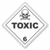 Toxisch 6 Etiket Sticker (Voorkant)