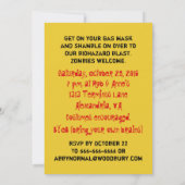 Toxisch afval Aangepaste uitnodiging voor ongebrui (Achterkant)