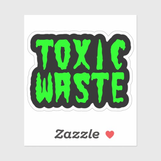 TOXISCH AFVAL STICKER (Vel)