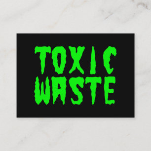 TOXISCH AFVAL VISITEKAARTJE
