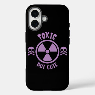 Toxisch maar Schattige waarschuwingssignaal iPhone 16 Hoesje