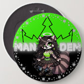 Toxisch - Mandem Collectie -SVBK- SILVERBCKK TTV Ronde Button 6,0 Cm (Voorkant /achterkant)