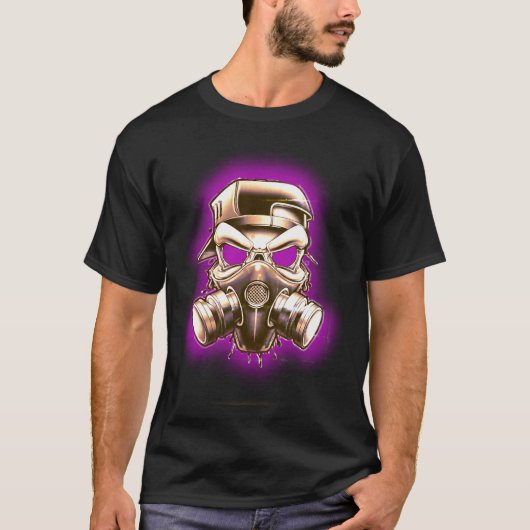 Toxisch/radioactief masker t-shirt (Voorkant)
