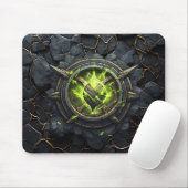 Toxisch Rune Gamer Embleem Muismat (Met muis)