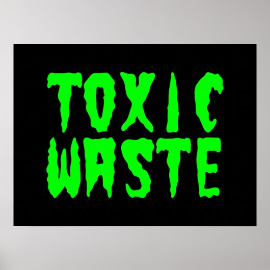 TOXISCHE AFVALSTOFFEN POSTER (Voorkant)