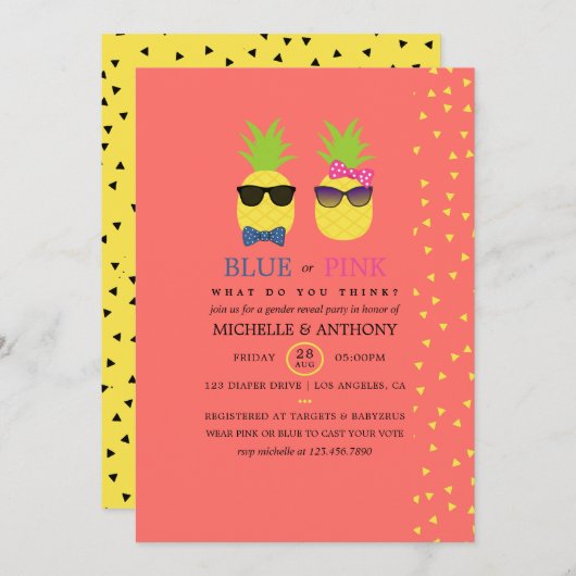 Toxische anananastische juwelen kaart (Voorkant / Achterkant)