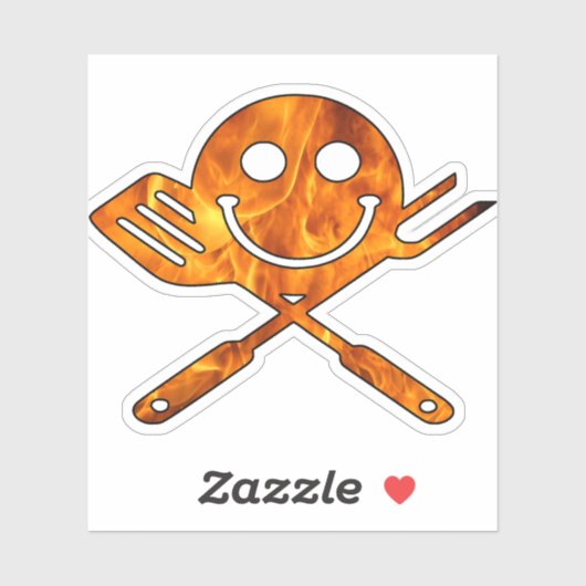Toxische BBQ Jolly Roger Sticker (Vel)