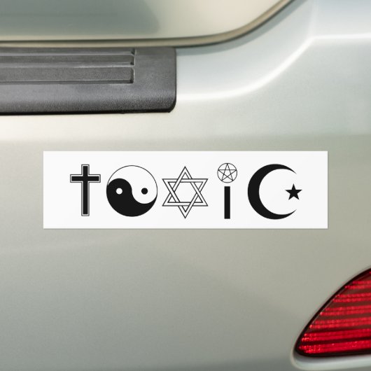 TOXISCHE Bumpersticker (Op auto)