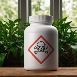 Toxische COSHH Sticker