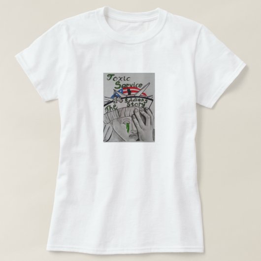TOXISCHE DIENSTLADIES T-SHIRT (Design voorkant)