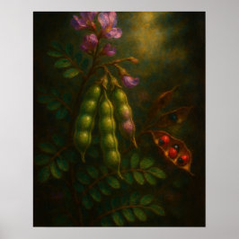 Toxische Elegantie: De Kralenboon Impressionistisc Poster