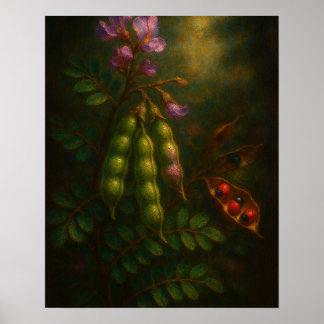 Toxische Elegantie: De Kralenboon Impressionistisc Poster