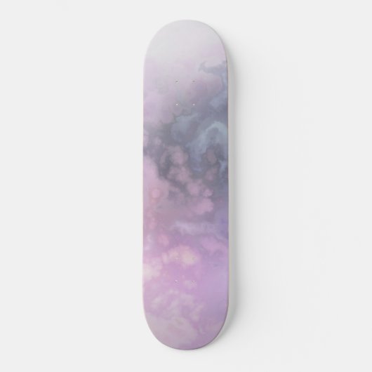 Toxische grafische kaart voor gas (roze crèmeblauw persoonlijk skateboard (Voorkant)