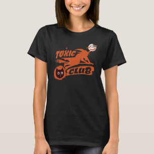 Toxische Halloween Club Heks Met Enge Kat Toxische T-shirt