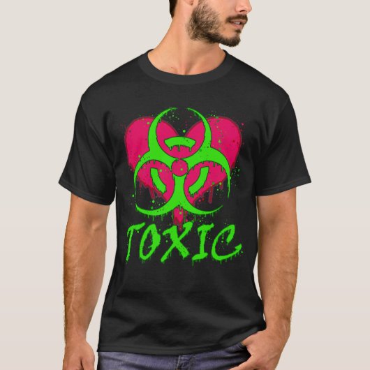 Toxische hartgraffiti t-shirt (Voorkant)
