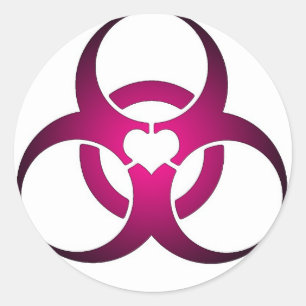 Toxische liefde ronde sticker