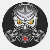 Toxische Logo-sticker Ronde Sticker (Voorkant)