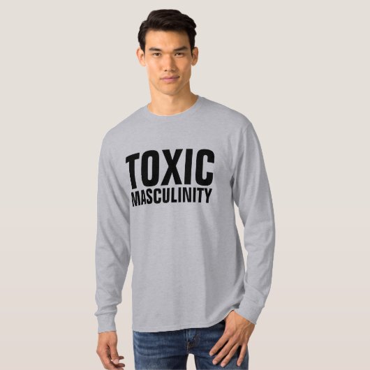 TOXISCHE MASCULINITEIT, Funny MANNEN T-Shirts (Voorkant volledig)