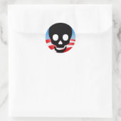 Toxische Obama-Stickers Ronde Sticker (Tas)