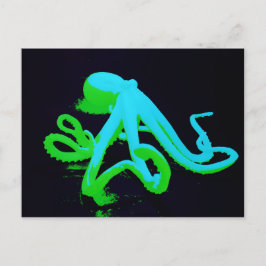 Toxische octopus briefkaart