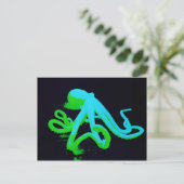 Toxische octopus briefkaart (Staand voorkant)