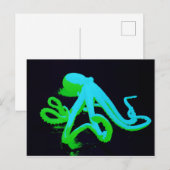 Toxische octopus briefkaart (Voorkant / Achterkant)