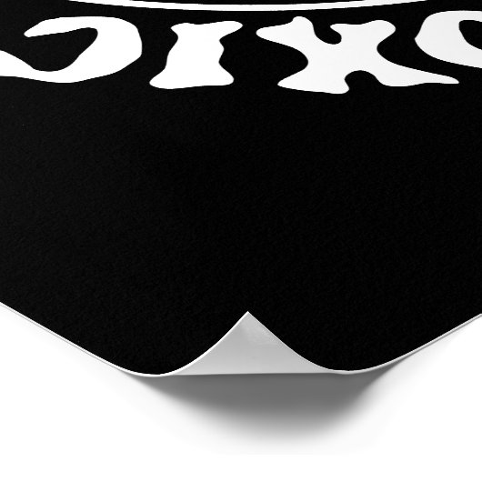 Toxische Poster van de schedel (Hoek)