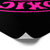 Toxische roze Poster (Hoek)