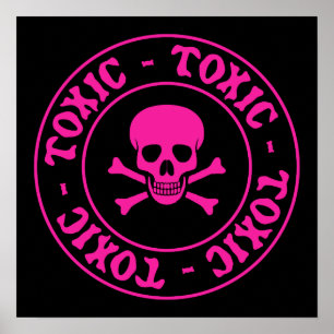 Toxische roze Poster