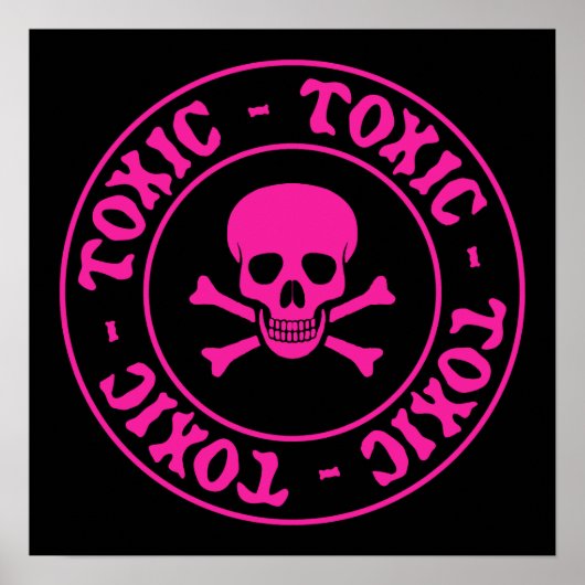 Toxische roze Poster (Voorkant)