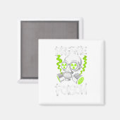 Toxische Schedel Drifter Sticker  Magneet (Voorkant / Achterkant)
