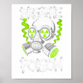 Toxische Schedel Drifter Sticker  Poster (Voorkant)