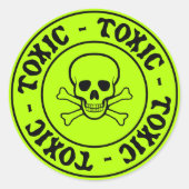 Toxische schedel en dwarsbeenderen Sticker (Voorkant)