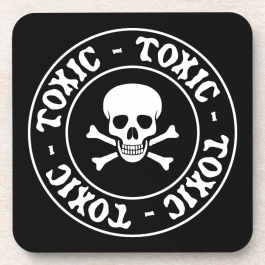 Toxische schedel en kruisbeenderen onderzetter (Voorkant)