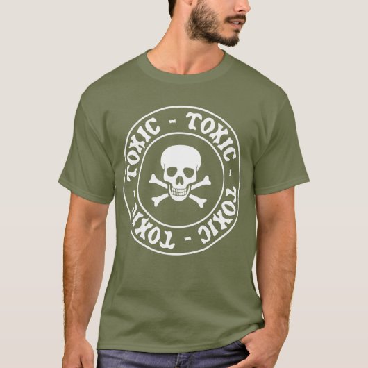 Toxische schedel T-shirt (Voorkant)