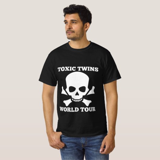 Toxische tweeling, wereldrondleiding t-shirt (Voorkant volledig)