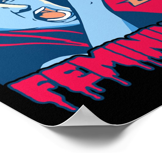 Toxische vrouwelijkheid Mannelijkheid Anti-feminis Poster (Hoek)