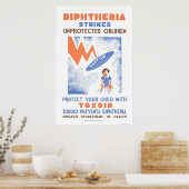 Toxoid Prevents Diptheria 1941 WPA Poster (Keuken)