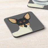 Toy Fox Terrier Bier Onderzetter (Linkerzijde)