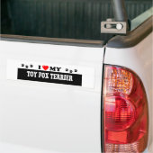 TOY FOX TERRIER BUMPERSTICKER (Op Truck)