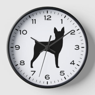 Toy Fox Terrier hondenras silhouet